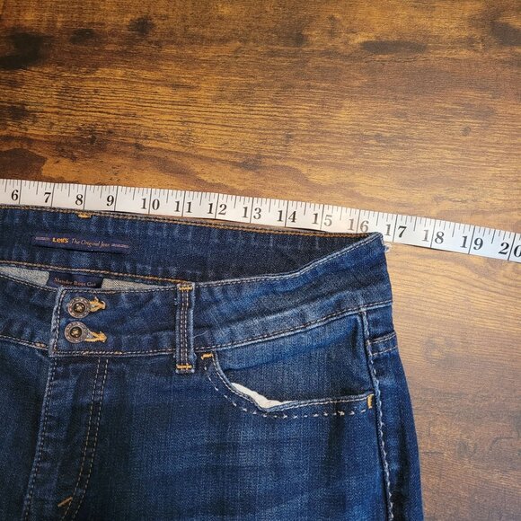 Levi's Jeans Size 14 Slender 526 Bootcut Open Button Flap Mid Rise Western - Picture 7 of 12